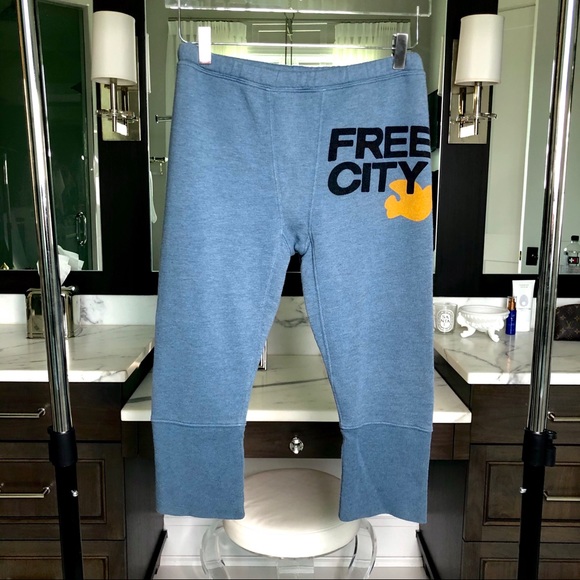 freecity Pants - FreeCity 3/4 Sweatpants * Dark Grey Blue* XS